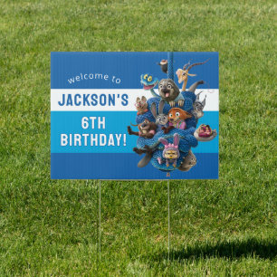 Zootopia 2 Character Birthday Party Sign