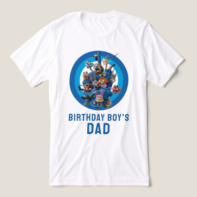 Zootopia 2 Character Birthday Party Tri-Blend Shirt (Design Front)