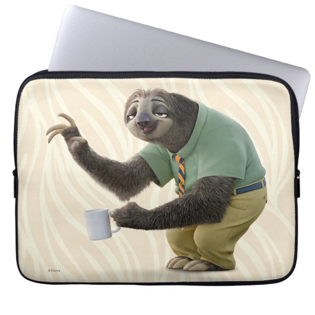 Zootopia | A Working Sloth Laptop Sleeve (Front)