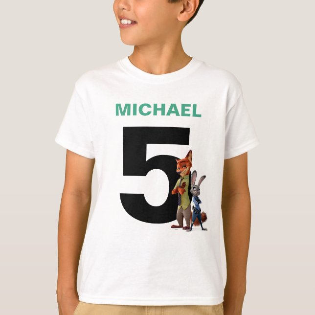 Zootopia Birthday T-Shirt (Front)