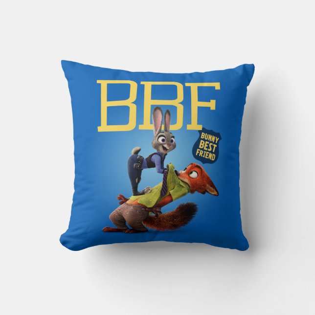Zootopia | Bunny Best Friend Throw Pillow (Front)