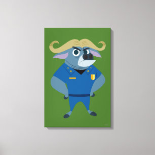Zootopia Chief Bogo Canvas Print