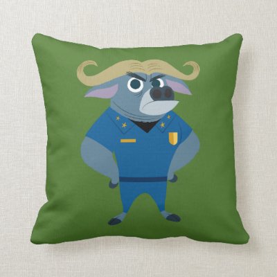 Zootopia | Chief Bogo Throw Pillow