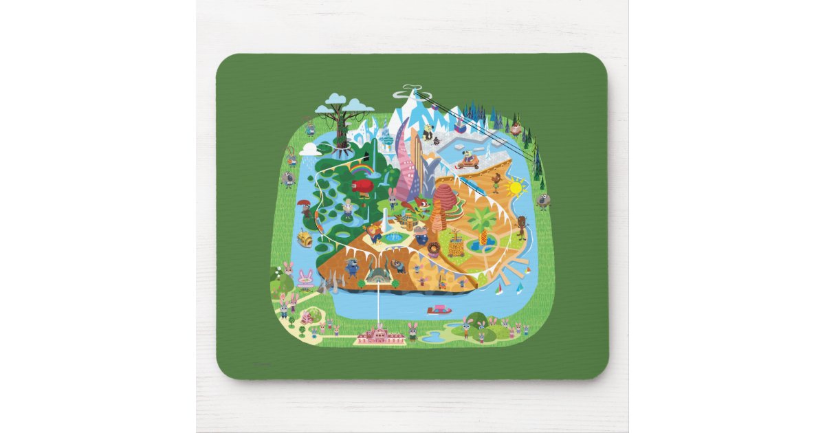 Zootopia | City Map Mouse Pad | Zazzle