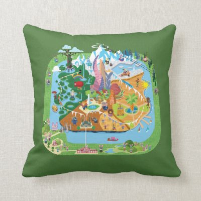 Zootopia | City Map Throw Pillow