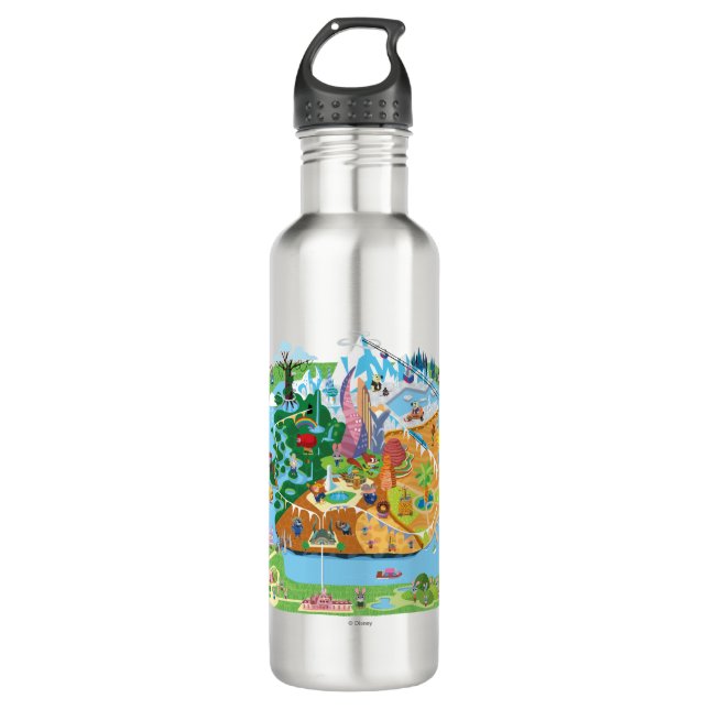 Zootopia | City Map Water Bottle (Front)