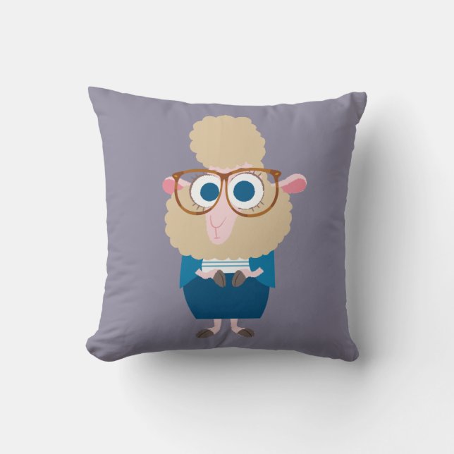 Zootopia | Deputy Mayor Bellwether Throw Pillow (Front)