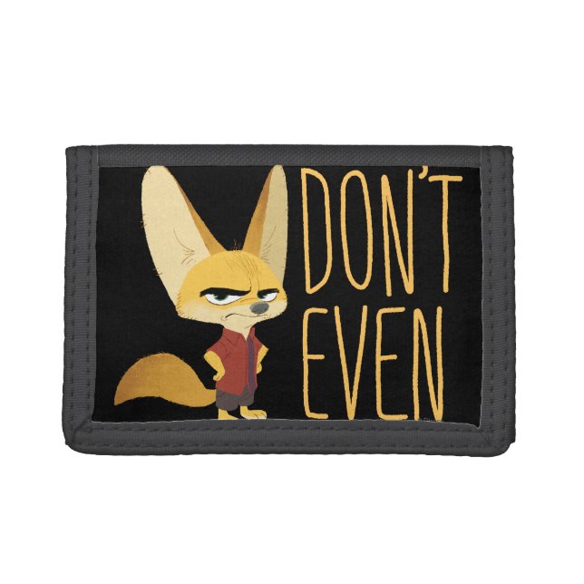 Zootopia | Finnick - Don't Even! Leather Trifold Wallet (Front)