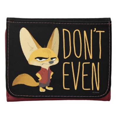 Zootopia | Finnick - Don&#39;t Even! Leather Trifold Wallet