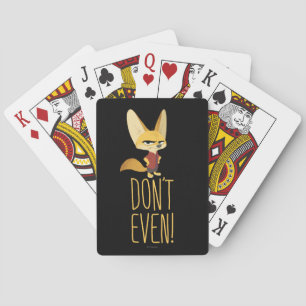 Zootopia Finnick - Don't Even! Playing Cards