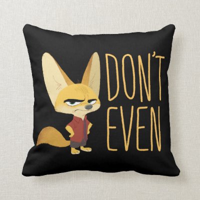 Zootopia | Finnick - Don't Even! Throw Pillow