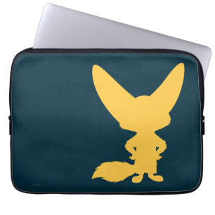 Zootopia Finnick Silhouette Laptop Sleeve