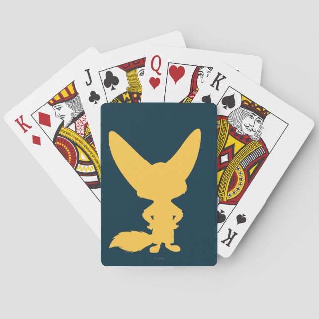 Zootopia | Finnick Silhouette Playing Cards (Back)