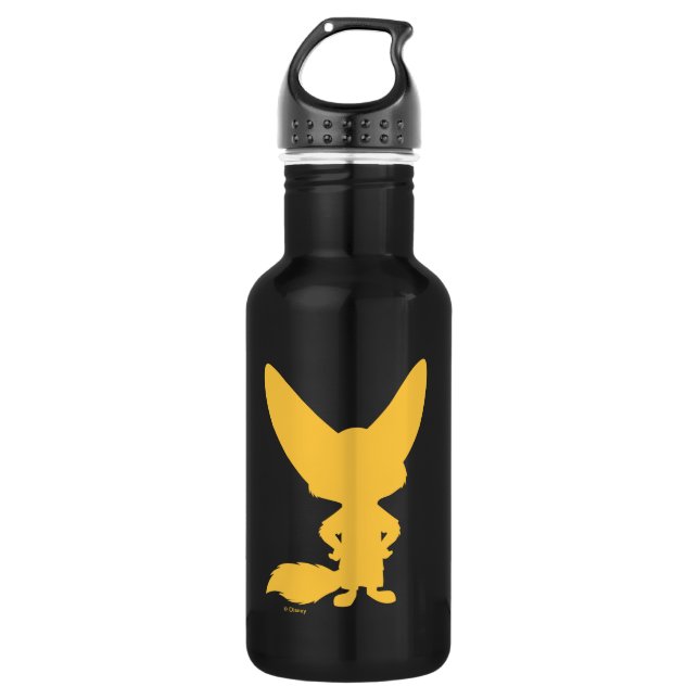 Zootopia | Finnick Silhouette Stainless Steel Water Bottle (Front)