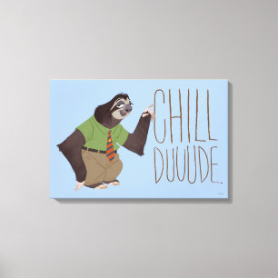 Zootopia   Flash - Chill Duuude Canvas Print