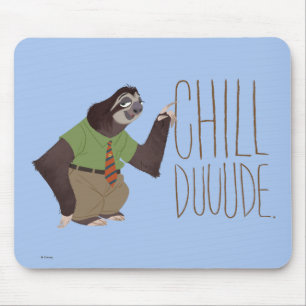 Zootopia   Flash - Chill Duuude Mouse Pad