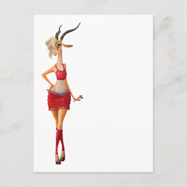 Zootopia | Gazelle Postcard (Front)