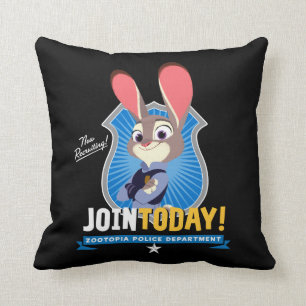 Zootopia Judy Hopps - Join Today! Throw Pillow