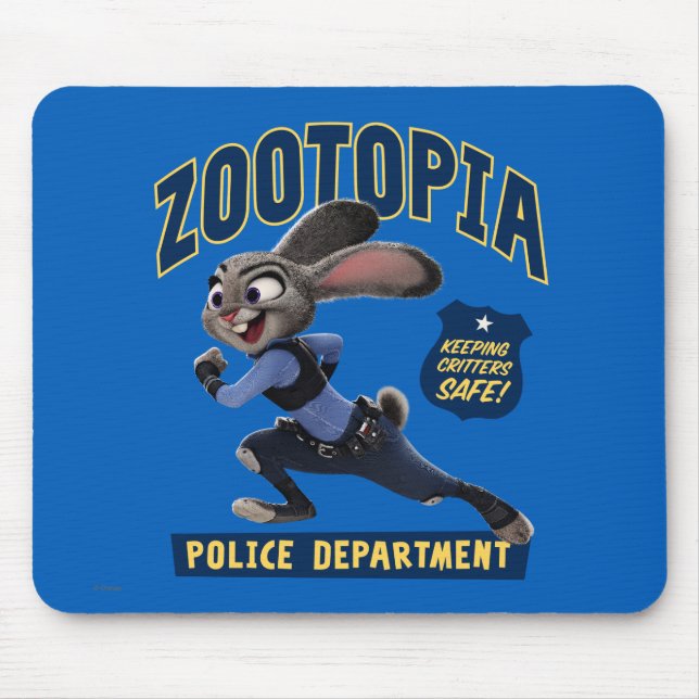 Zootopia | Judy Hopps - Keeping Critters Safe! Mouse Pad (Front)