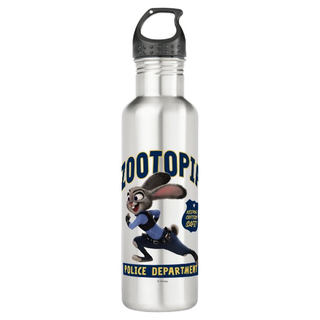 Zootopia | Judy Hopps - Keeping Critters Safe! Stainless Steel Water Bottle (Front)
