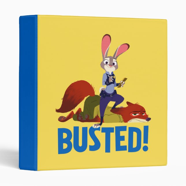 Zootopia | Judy Hopps & Nick Wilde - Busted! 3 Ring Binder (Front/Spine)