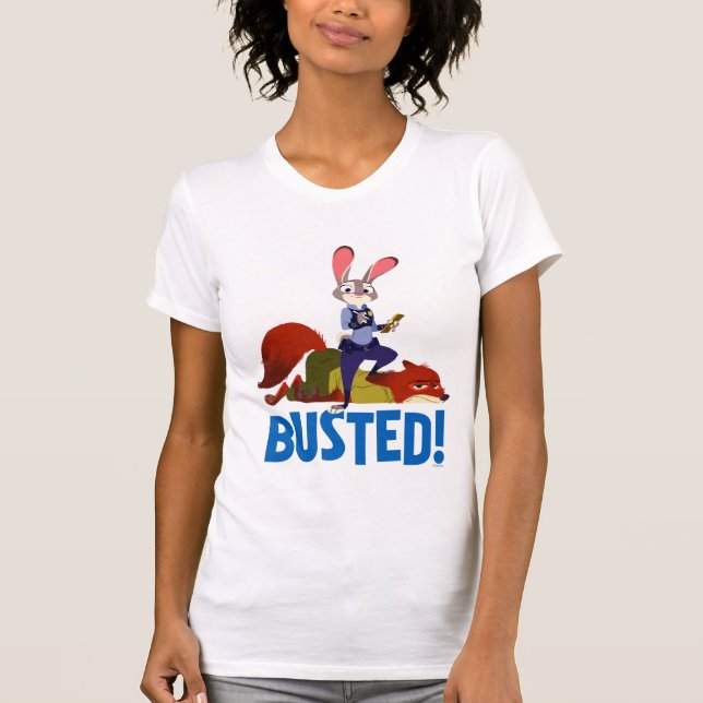 Zootopia | Judy Hopps & Nick Wilde - Busted! T-Shirt (Front)