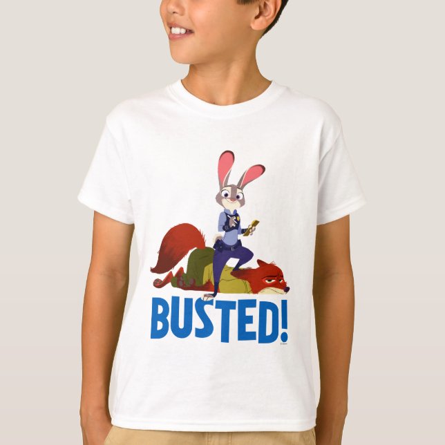 Zootopia | Judy Hopps & Nick Wilde - Busted! T-Shirt (Front)