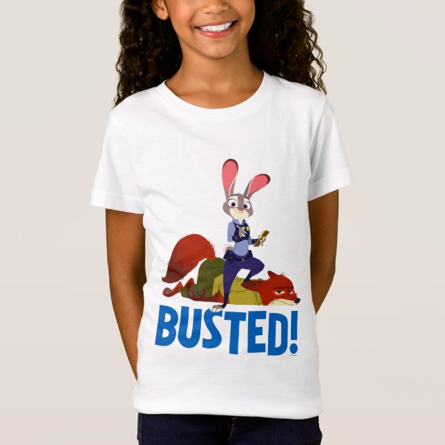 Zootopia | Judy Hopps & Nick Wilde - Busted! T-Shirt (Front)