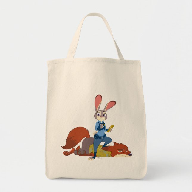 Zootopia | Judy Hopps & Nick Wilde - Busted! Tote Bag (Front)