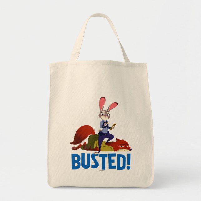 Zootopia | Judy Hopps & Nick Wilde - Busted! Tote Bag (Front)