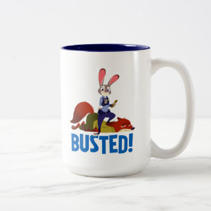 Zootopia   Judy Hopps & Nick Wilde - Busted! Two-Tone Coffee Mug