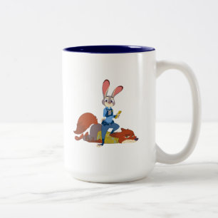 Zootopia   Judy Hopps & Nick Wilde - Busted! Two-Tone Coffee Mug