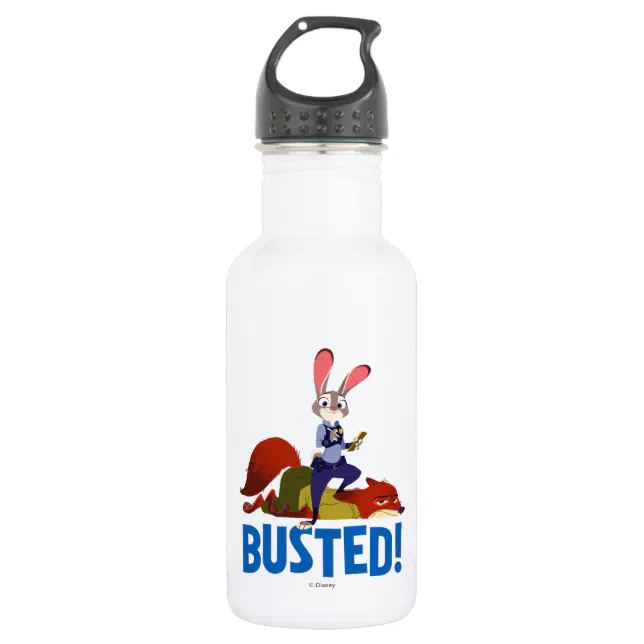Zootopia | Judy Hopps & Nick Wilde - Busted! Water Bottle | Zazzle