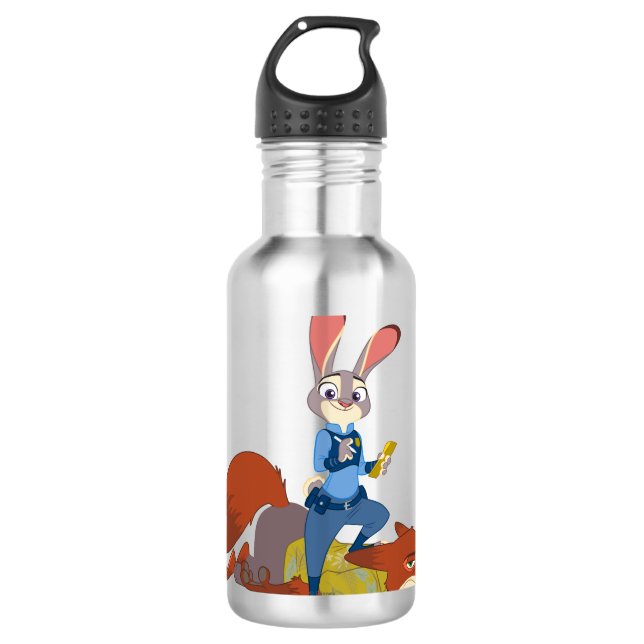 Zootopia | Judy Hopps & Nick Wilde - Busted! Water Bottle (Front)