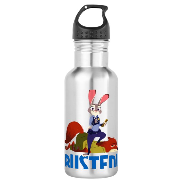 Zootopia | Judy Hopps & Nick Wilde - Busted! Water Bottle (Front)