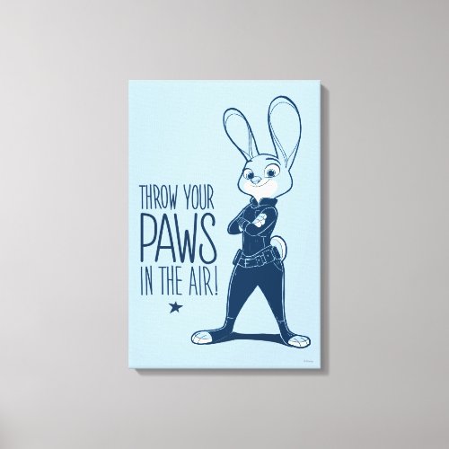 Zootopia  Judy Hopps _ Paws in the Air Canvas Print