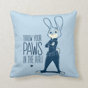 Zootopia   Judy Hopps - Paws in the Air! Throw Pillow