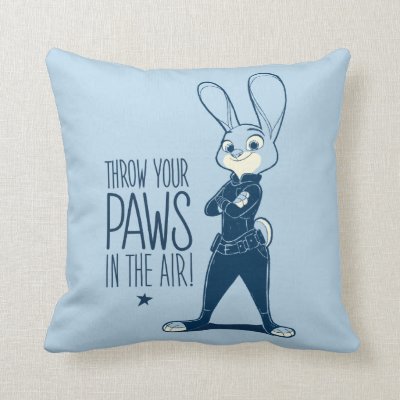 Zootopia | Judy Hopps - Paws in the Air! Throw Pillow