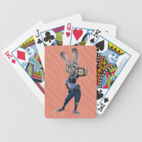 Zootopia | Judy Hopps - Showing Badge Bicycle Playing Cards