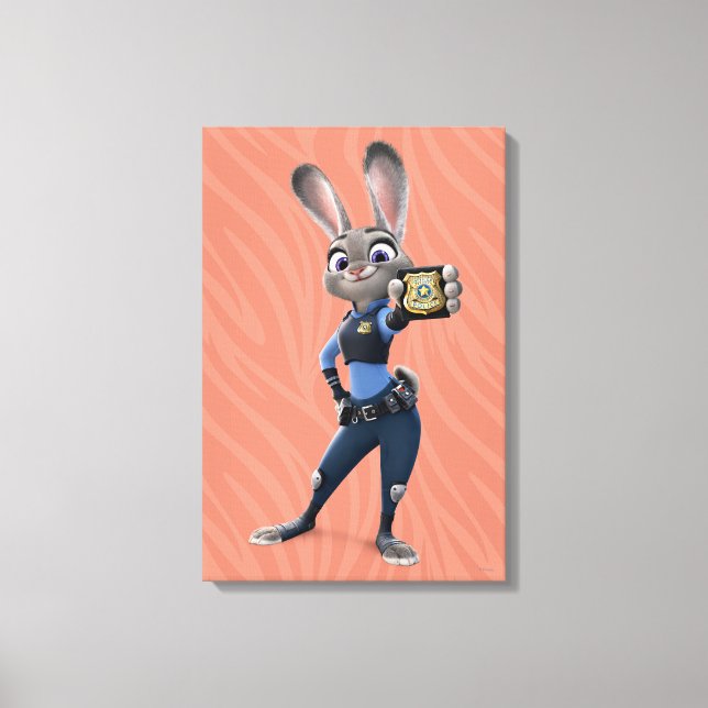 Zootopia | Judy Hopps - Showing Badge Canvas Print (Front)