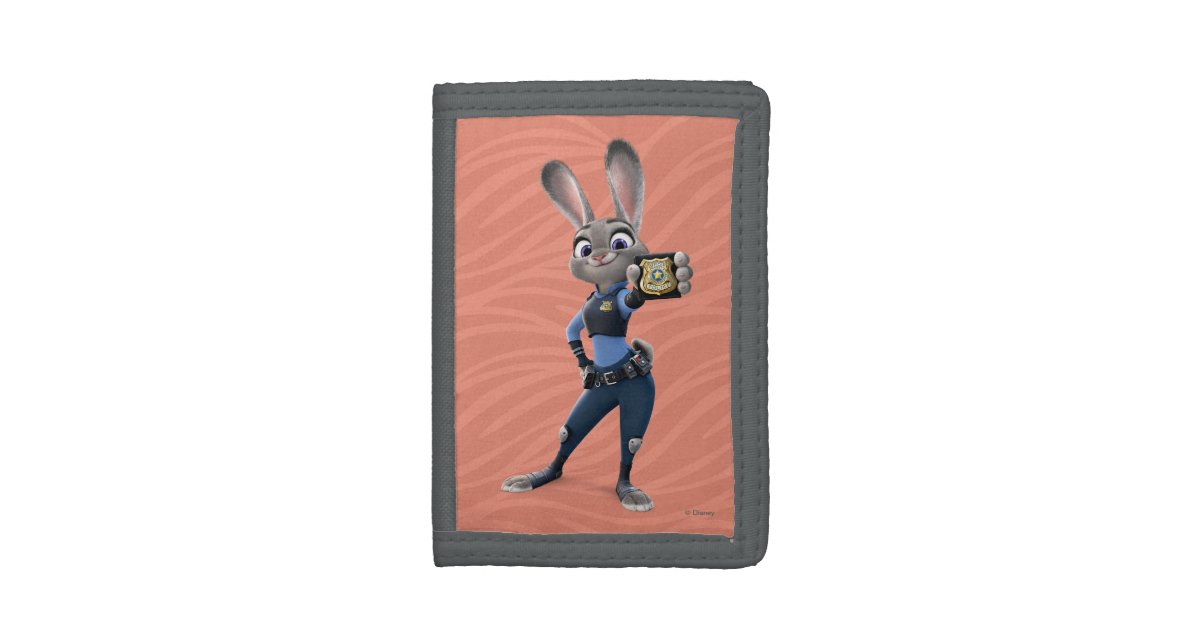 Zootopia | Judy Hopps - Showing Badge Tri-fold Wallet | Zazzle