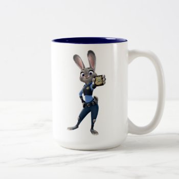 Zootopia | Judy Hopps - Showing Badge Two-tone Coffee Mug by Zootopia at Zazzle