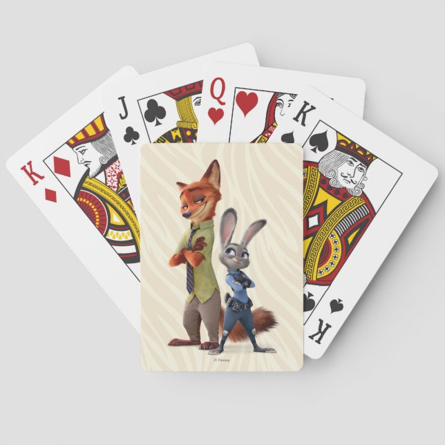 Zootopia | Judy & Nick Best Buddies Playing Cards (Back)