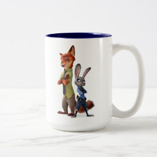 Zootopia Judy & Nick Best Buddies Two-Tone Coffee Mug