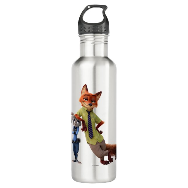 Zootopia | Judy & Nick - Just Chilling! Water Bottle (Front)