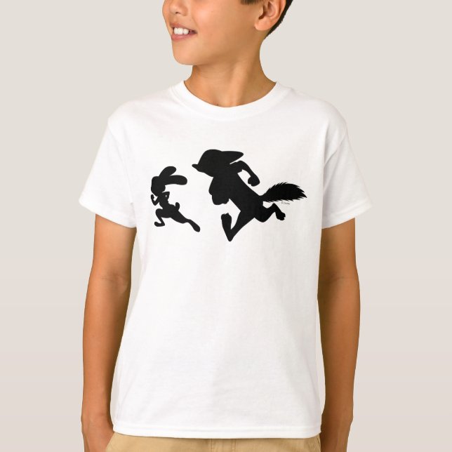 Zootopia | Judy & Nick Running Silhouette T-Shirt (Front)