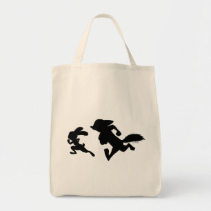 Zootopia   Judy & Nick Running Silhouette Tote Bag