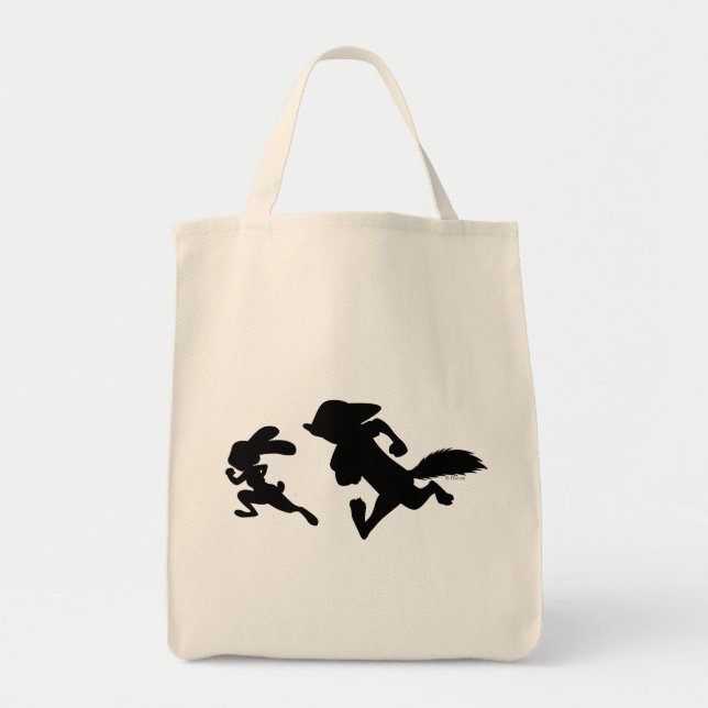 Zootopia | Judy & Nick Running Silhouette Tote Bag (Front)