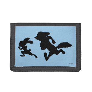 Zootopia Judy & Nick Running Silhouette Tri-fold Wallet