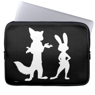 Zootopia Judy & Nick Silhouette Laptop Sleeve